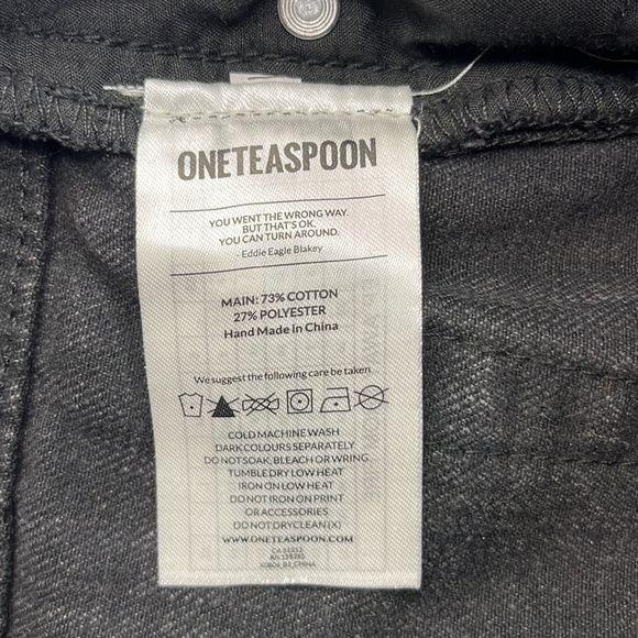 One Teaspoon High Waist Bonita Shorts Size 28 - Picture 9 of 15